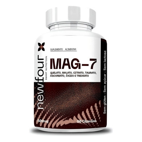 MAG-7 NewFour – Suplemento de Magnésio com 7 Fontes Avançadas