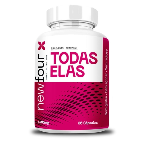 TODAS ELAS Suplemento Feminino | Colágeno, Vitaminas e Minerais - 60 cápsulas 500mg