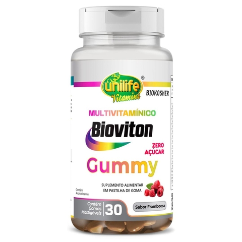 Gummy Multivitamínico Zero Açúcar – Sabor Framboesa - UniLife