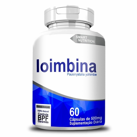 Ioimbina – Pausinystalia Yohimbe 500mg – 60 Cápsulas