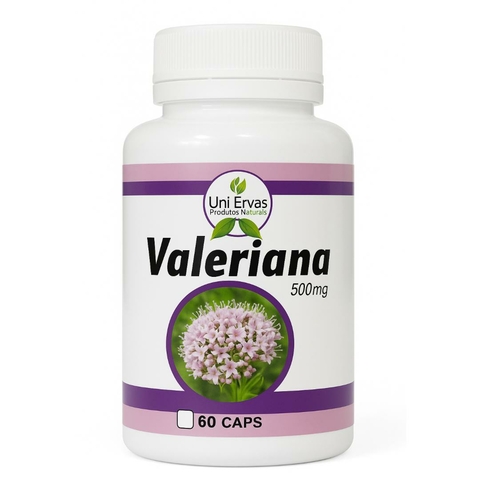 VALERIANA 500mg - 60 Cápsulas Uni Ervas