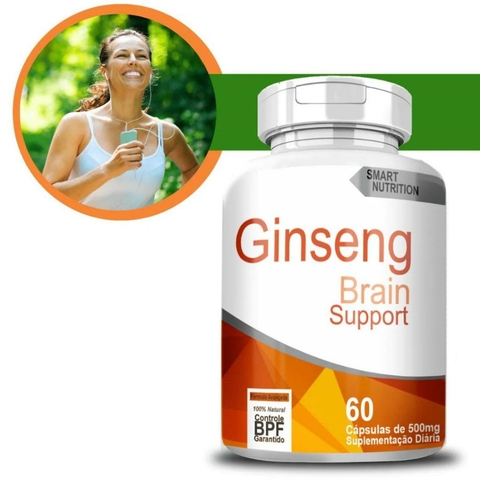 Ginseng 500mg Extrato Seco - 60 cápsulas - 100% Natural
