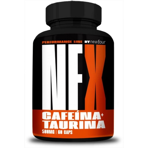 NFX Cafeína + Taurina 60 Cápsulas – Suplemento Pré-Treino para Energia, Foco e Queima Calórica - comprar online