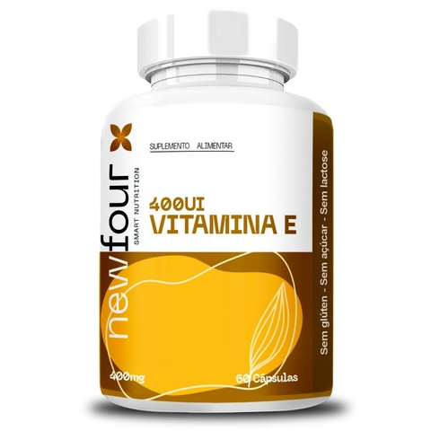 VITAMINA E 400UI - 400mg 60 Cápsulas New Four