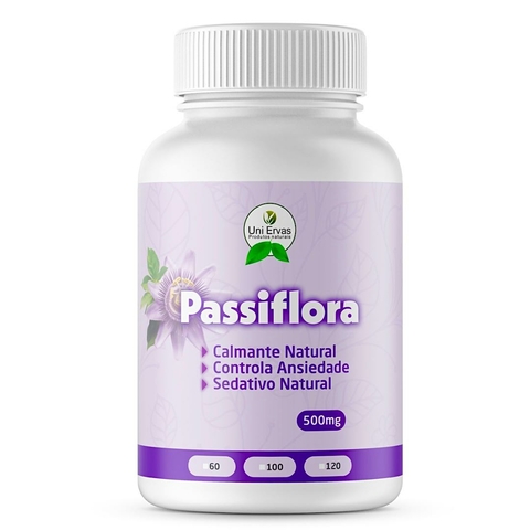 PASSIFLORA 500mg - 60 Cápsulas Uni Ervas