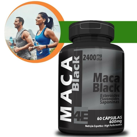 Maca Black 600mg - 100% Pura