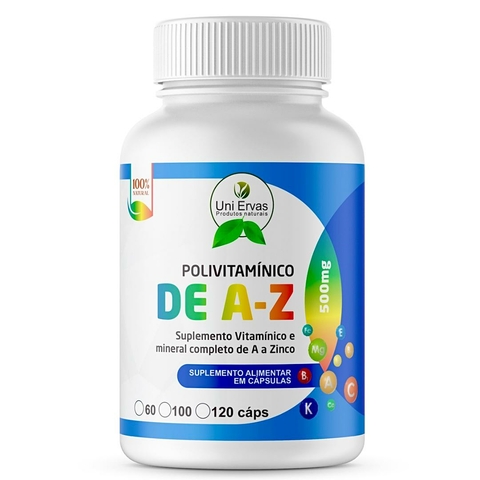 VITAMINA A-Z 500mg - 60 Cápsulas Uni Ervas