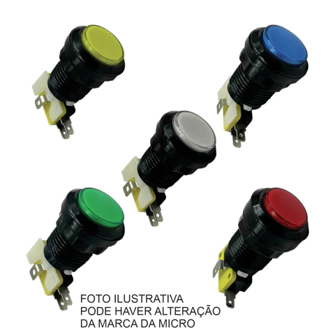 BOTÃO REDONDO IMPORTADO COM LED E MICRO - comprar online