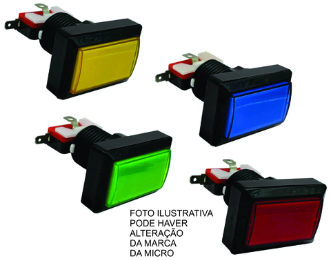 BOTAO RETANGULAR AEGIR COM LED E MICRO - comprar online