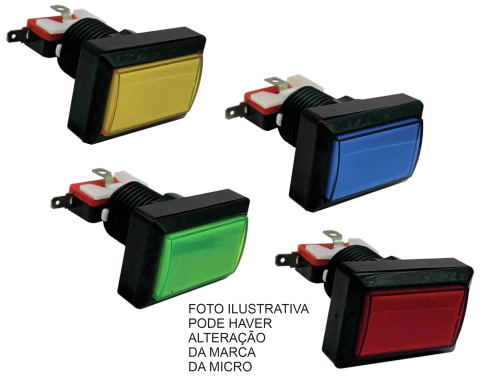 BOTAO RETANGULAR AEGIR COM LED E MICRO - comprar online