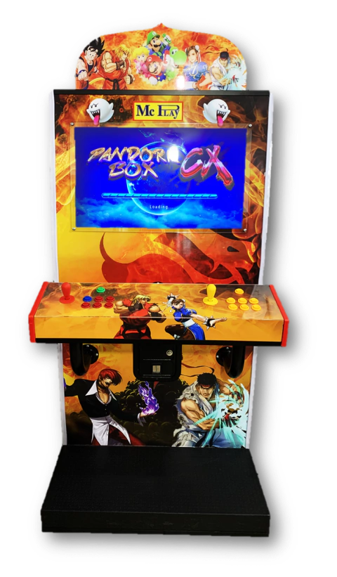 MÁQUINA FLIPERAMA 32" MULTIJOGOS COM TESTEIRA