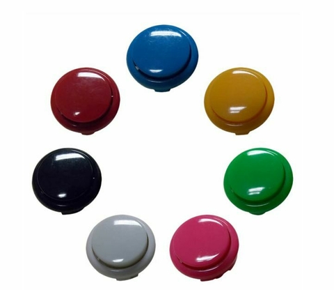 BOTÃO TIPO SANWA COM MICRO EMBUTIDA 24mm / 30mm