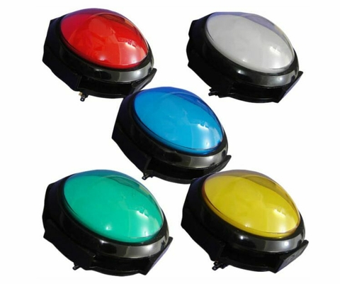 BOTÃO 6,3cm CONVEXO COM LED E MICRO