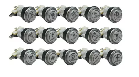 BOTÃO ACRÍLICO JUKEBOX COM MICRO E LED