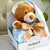 Manta para Bebé con Peluche Cacharel | Oso Celeste | Súper Suave, Cálida y de Apego