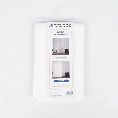 Protector para Cortina de Baño 180x180 cm | 100 Micrones, Magnético y Antihongos