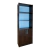 Biblioteca Con 2 Puertas 5 estantes 60x1.80 cm Color Wengue Cod.6002