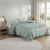 Acolchado Kavanagh New Soft Verde Reversible Flannel Ultra Suave + Fundas