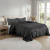 Acolchado Kavanagh New Soft Negro Reversible Flannel Ultra Suave + Fundas