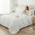 Cubrecama Quilt Blanco Ocean Home Madrid | Diseño Texturado, Elegancia y Confort Premium en internet