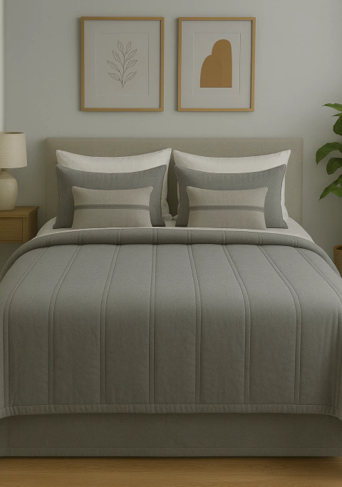 Edredón King Gamuza Cacharel Suede con Corderito 240x270 cm Súper Abrigado Invierno