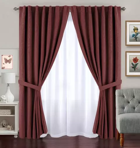 Set De Cortinas 1.40 x 2.20 | Blackout Chill Home 6 piezas