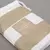 Toallon Playero Posto Blanco | Microfibra Secado Rapido Rayas Beige en internet