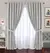 Set de Cortinas Blackout Gris Claro Chill Home 6 Piezas | Blackout + Voile + Cintos | Estilo Hotel