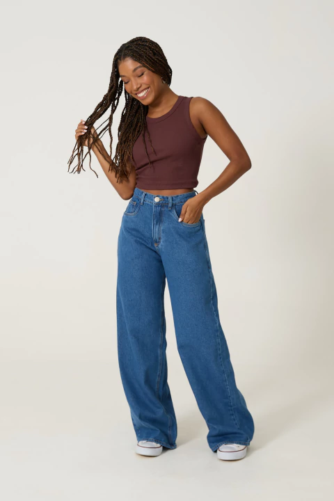 CALÇA RETA JEANS LULU - comprar online