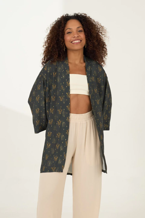 KIMONO TRADICIONAL ESTAMPA BELTERRA - comprar online