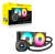 Watercooling Corsair H100 RGB 240mm Negro | CPU Cooler, Doble Ventilador, ARGB - tienda online