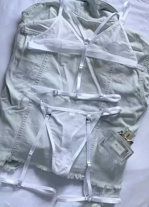 Conjunto Clara Arnés Blanco (microtul) - comprar online