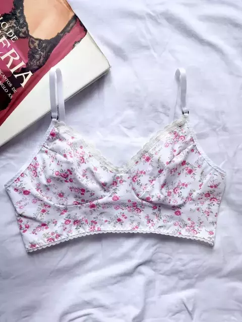 Bustier Comfy Algodón Estampado (sin aro) - comprar online