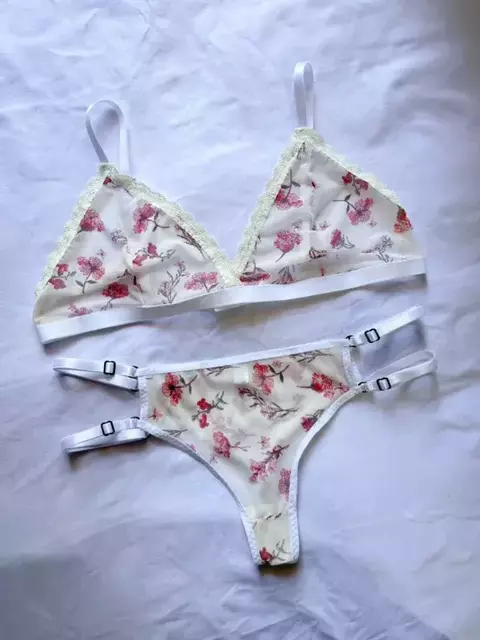 Conjunto Peonia Microtul Estampado (vedetina doble tira) - comprar online