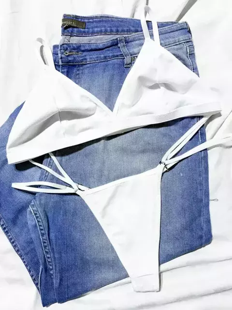 Conjunto Berry Algodón Blanco (doble tira) - comprar online