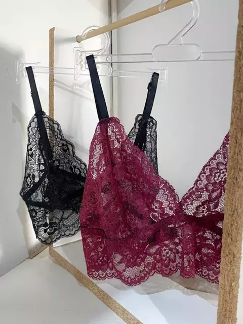 Pack 2 Corpiños Ginebra (negro/bordo) - comprar online
