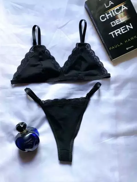 Conjunto Kester Algodón Negro - comprar online