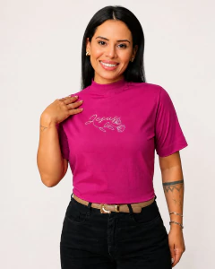 Tshirt Gola Alta- Jesus rosa - comprar online
