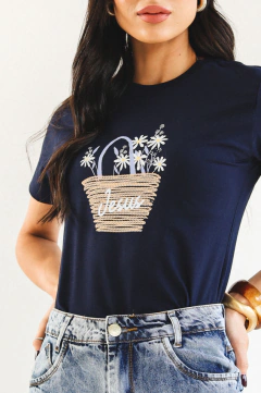 Tshirt Cesto de Flores Jesus