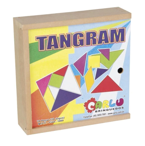 Brinquedo Tangram MDF 70 Peças Carlu - comprar online