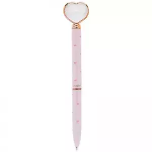 Caneta Esferográfica Molin Coração de Diamante Crystal Rose - comprar online