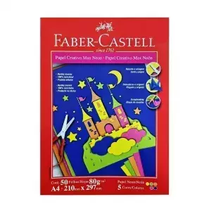 Papel Criativo Faber Max Neon A4 80g C/50 Fls - comprar online