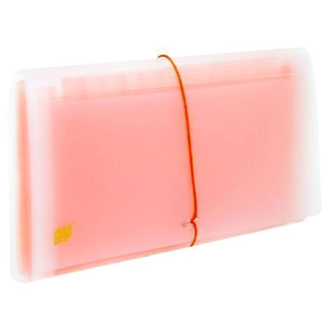 Pasta Yes Sanfonada P/Cheque Laranja C/12 Divisórias