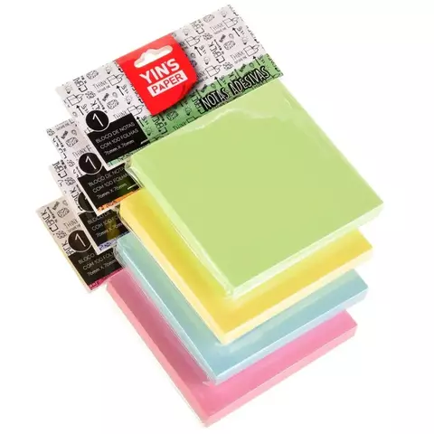 Bloco Adesivo Sortido Yins Paper 76x76mm