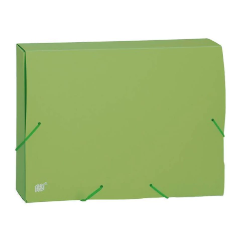 Pasta Yes 30mm C/Elástico Ofício Opaca Verde Ref:CX030M