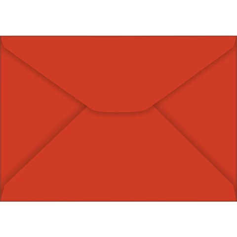 Envelope TB114 Vermelho 114x162 C/100 Unidades Tilibra