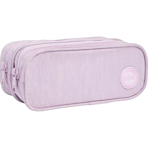 Estojo Duplo Grande Tilibra Happy Lilás