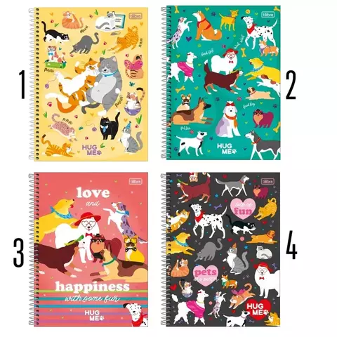 Caderno Universitário 10 Matérias CD Tilibra Hug Me C/160 Fls - comprar online
