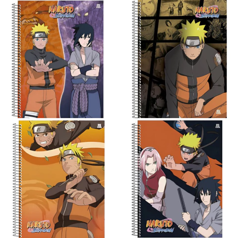 Caderno Universitário CD 1X1 Naruto 80Fls São Domingos