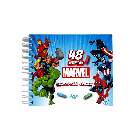 Livro de Colorir Dac Marvel C/48 fls C/Espiral Ref:5412 - comprar online